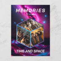 Space 3D Photo Cube Images Collage