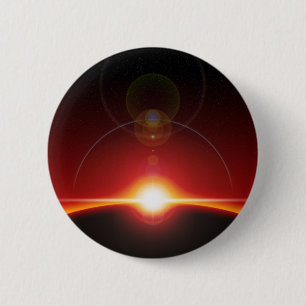 Space 6 Cm Round Badge