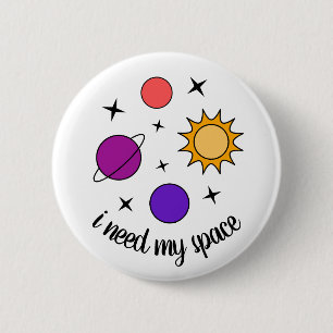 Space 6 Cm Round Badge