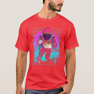 Space 90s Art Synthwave Vaporwave Ramen Noodles As T-Shirt