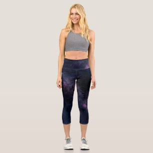 Space Abstract Capri Leggings