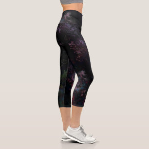 Space Abstract Capri Leggings