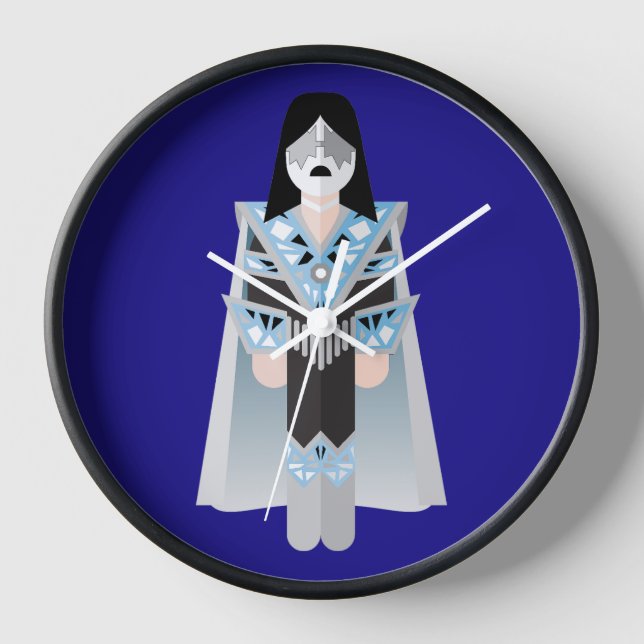 Space Ace - Cosmic Rock Wall Clock (Front)