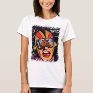 Space Action #2 Vintage Sci Fi Comic Book Cover T-Shirt
