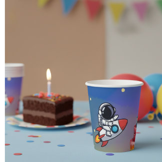 Space Adventure Birthday Cups