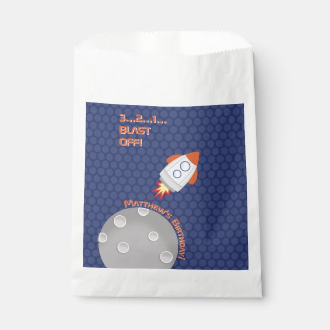 Space Adventure Favour Bag (Front)