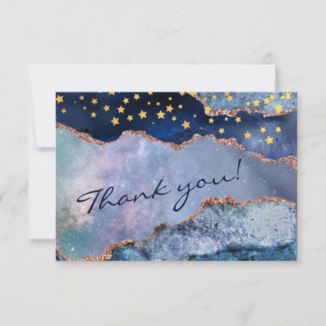 Space Adventure in the Galaxy - Thank You Card (Front)