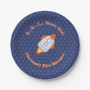Space Adventure Paper Plate