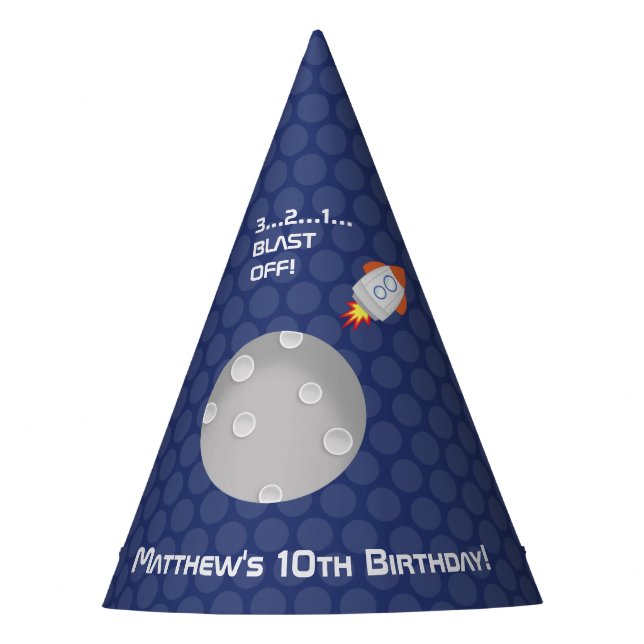 Space Adventure Party Hat (Front)