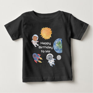 Space Adventure: Planets and Animals Astronauts Baby T-Shirt