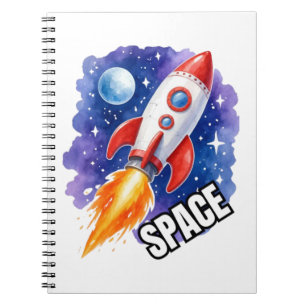 Space Adventure Poster   Adventure Awaits Among  Notebook