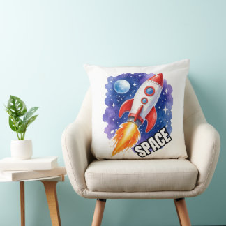 Space Adventure Poster | Adventure Awaits Cushion