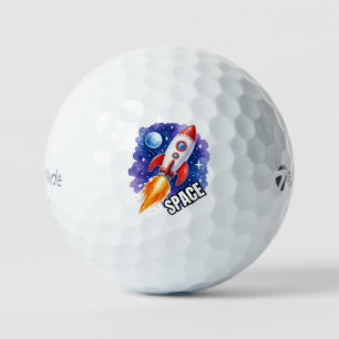 Space Adventure Poster Adventure Awaits Golf Balls