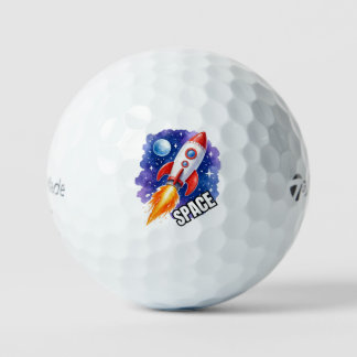 Space Adventure Poster | Adventure Awaits Golf Balls
