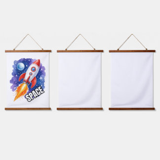 Space Adventure Poster | Adventure Awaits Hanging Tapestry
