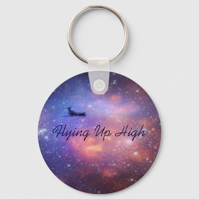 Space Aeroplane Keychain (Front)