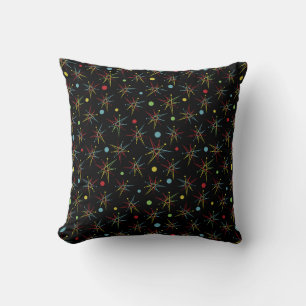 Space Age Atomic Retro Dot Custom Colours Cushion