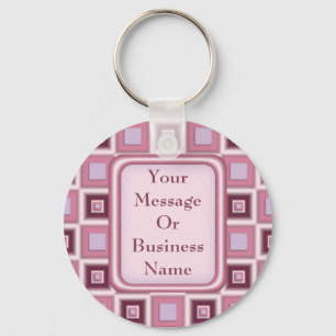 Space Age Checkerboard Key Ring