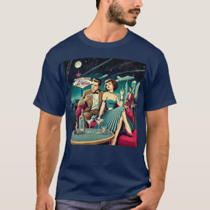 Space Age Las Vegas Martini Party T-Shirt