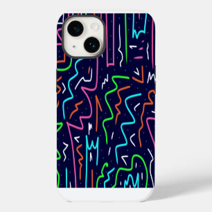 Space Age Maze Abstract Print iPhone 14 Case