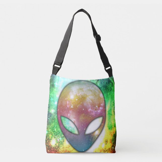 Space Alien Crossbody Bag (Front)