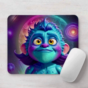 Space Alien & Friend Mouse Pad