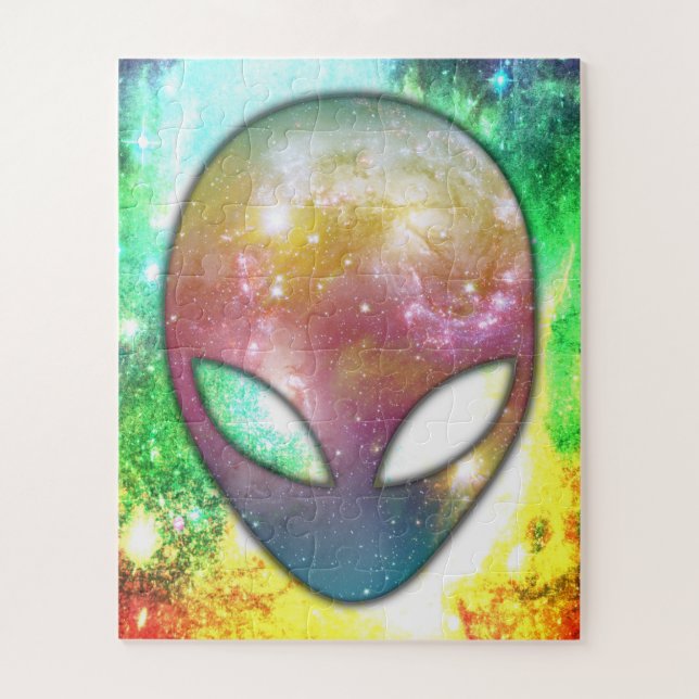 Space Alien Jigsaw Puzzle (Vertical)