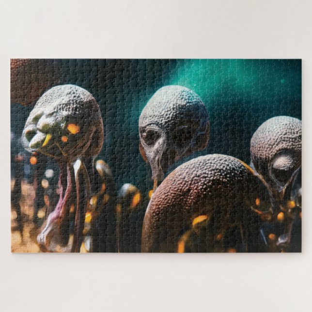 Space Alien Jigsaw Puzzle (Horizontal)