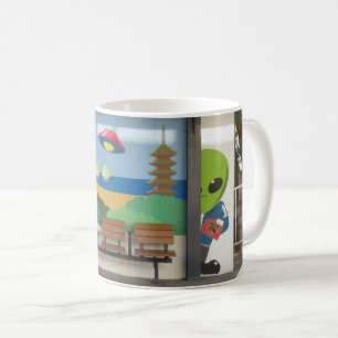 Space Alien of Hakui Station: Ishikawa, Japan Coffee Mug
