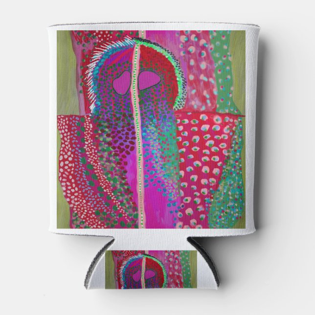 Space Alien Party Animal Can Cooler (Front)