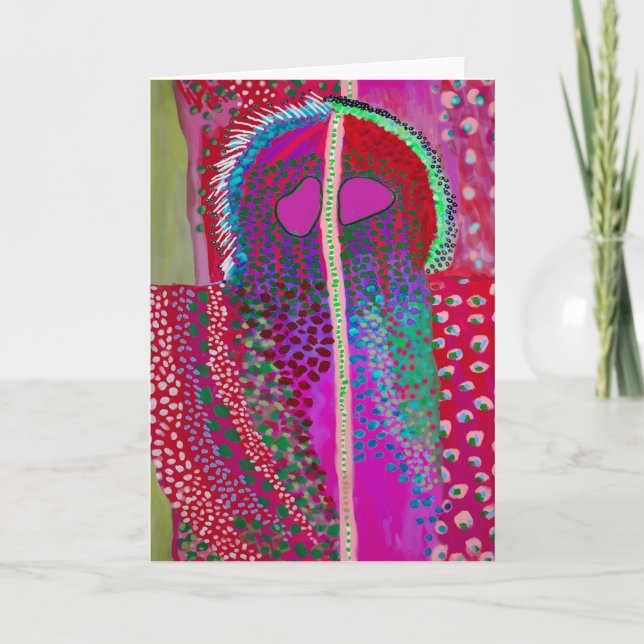 Space Alien Party Animal Card (Front)