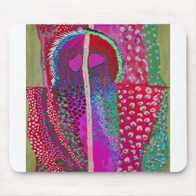 Space Alien Party Animal Mouse Pad (Front)