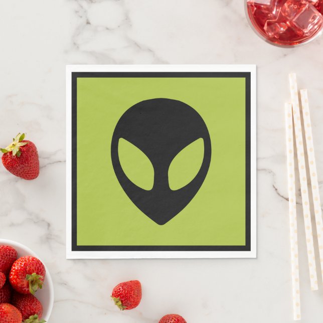 Space Alien Science Fiction Extraterrestrial Napkin (Insitu)
