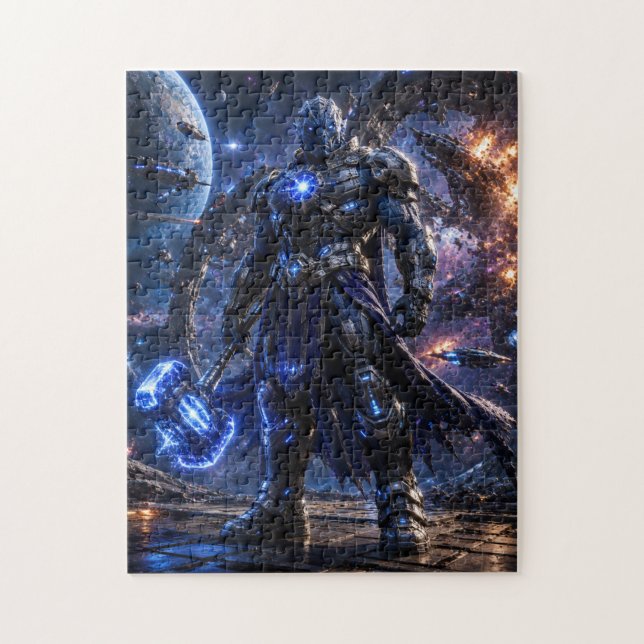 Space Alien Warrior Puzzle (Vertical)
