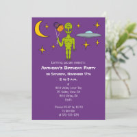 Space Alien with Planet Balloons Birthday Party