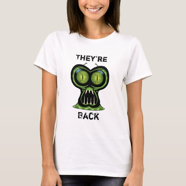 Space Alien Women's Basic T-Shirt (Front)