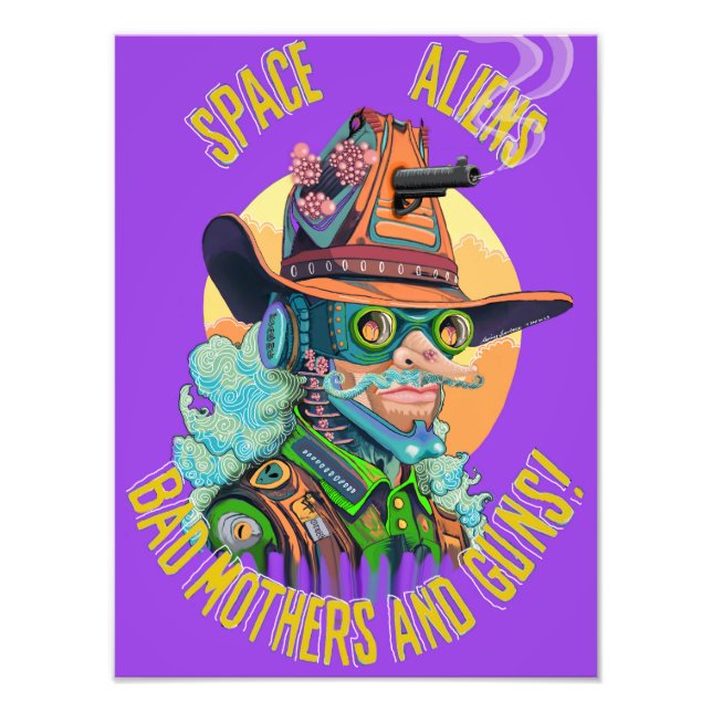 Space Aliens, Bad Mothers and Guns! Poster (Front)
