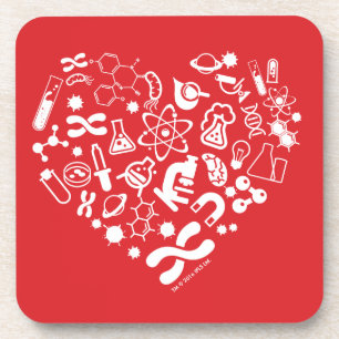 Space And Science Heart Coaster