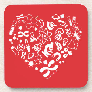 Space And Science Heart Coaster