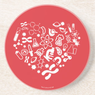 Space And Science Heart Coaster