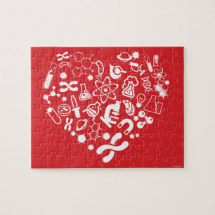 Space And Science Heart Jigsaw Puzzle