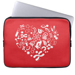 Space And Science Heart Laptop Sleeve