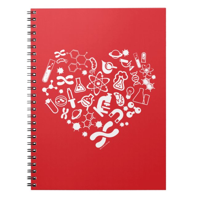 Space And Science Heart Notebook (Front)