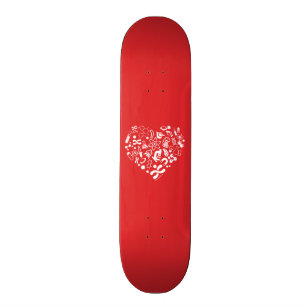 Space And Science Heart Skateboard
