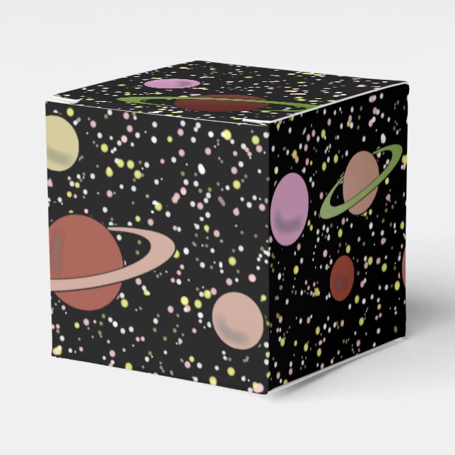 SPACE AND STARS by Jetpackcorps Favour Box (Front Side)
