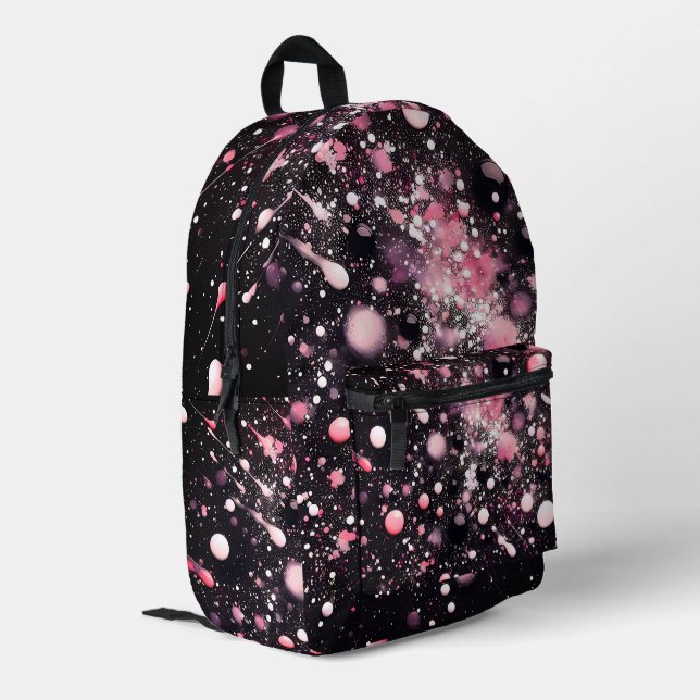Space and Stars  Printed Backpack (Back Corner Left)