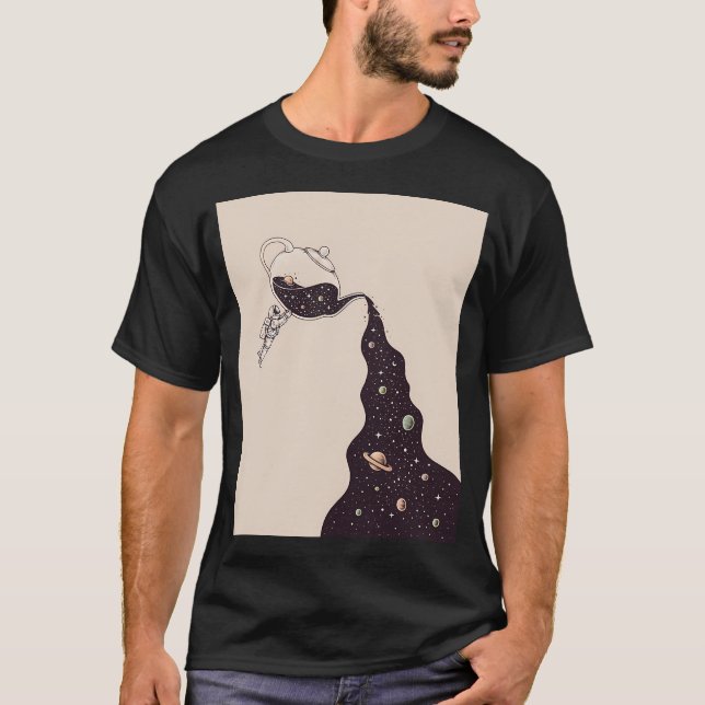 Space and Teatime T-Shirt (Front)
