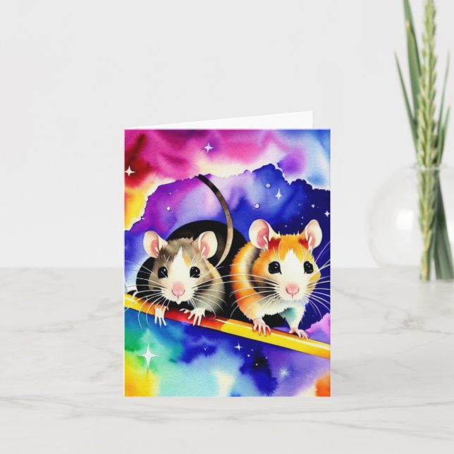 Space Animal Paws I Card (Front)