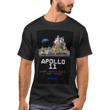 Space apollo 11 lunar earthrise men's black