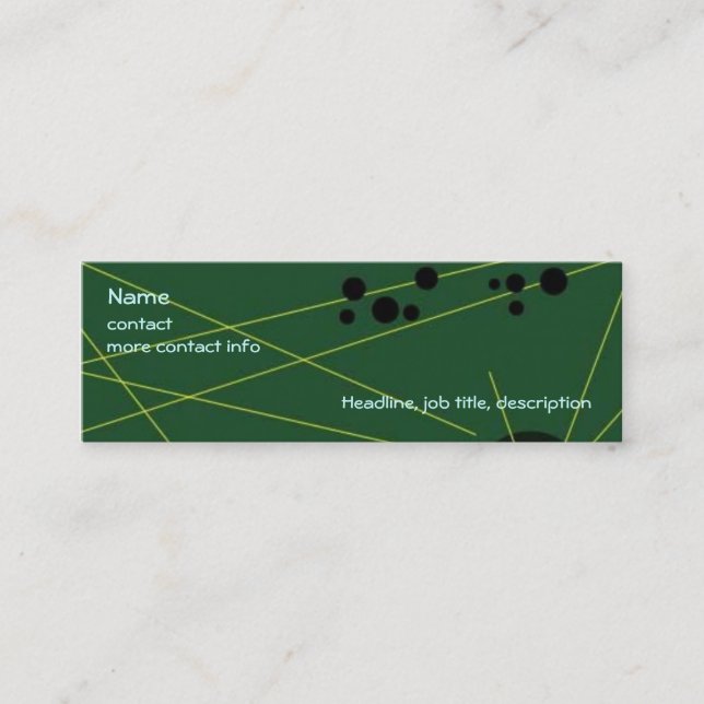 Space Arrow Profile Card (Front)
